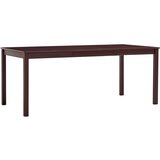  Jedilna miza temno rjava 180x90x73 cm borovina Cene