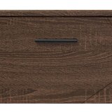 vidaXL Kopalniška omarica s predalom Rjavi hrast 76.5 x 35 x 64 cm | Shoptok.si