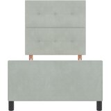  s opruga kutije Svjetlosiva 100 x 200 cm Baršun | shoptok.hr