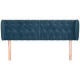  Uzglavlje s ušima tamnoplavo 163x23x78/88 cm baršunasto | Eponuda.com