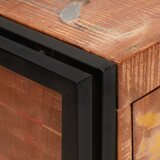  Sideboard s vratima Smeđa Čvrsto drvo reciklirano i metal | shoptok.hr