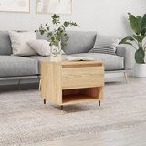 vidaXL Klubska mizica sonoma hrast 50x46x50 cm inženirski les | Shoptok.si