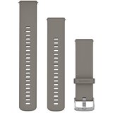 Garmin remen za sat s brzim skidanjem 22 mm, srebrnosivi silikon, srebrni metalni dijelovi | shoptok.hr