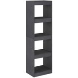 vidaXL knjižna omara za razdelitev prostora siva 40x30x135,5 cm | Shoptok.si