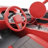 za automobil 4D crvena 100 x 150 cm