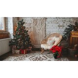 Molarem Home Umjetna crvena Božićna zvijezda u crnoj tegli - 35 cm Slike