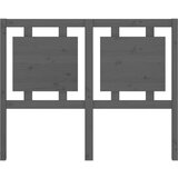  Uzglavlje za krevet sivo 125 5 x 4 x 100 cm od masivne borovine | shoptok.hr