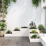  Sadilica s 4 razine 106x104 5x36 cm bijela od borovine | shoptok.hr