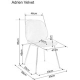 Molarem Home Stolica Adrien-mornarsko plava | shoptok.hr