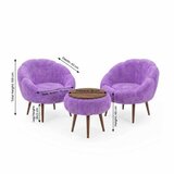 Atelier Del Sofa fotelje i klub stočić lida wellsoft lilac | Eponuda.com