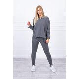 Kesi Set with an oversized blouse made of graphite | Shoptok.si