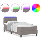 Box spring krevet Sivo-smeđa 100 x 200 cm tkanina | shoptok.hr