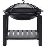 Posuda za vatru sa žaračem 54 x 54 x 55 cm čelična | shoptok.hr