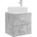  Umivaonik s policom Betonska siva 49,5 x 41 x 63 cm | shoptok.hr