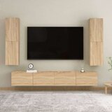 TV omarica sonoma hrast 30,5x30x110 cm iverna plošča, (20913381) | Shoptok.si