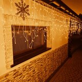  LED svjetlosna zavjesa s daljinskim upravljačem 500 LED – toplo bijela | shoptok.hr