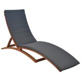 Gardenson Vrtni Ležalnik Cuba, Siva, Z Blazino | Shoptok.si