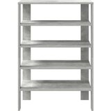 vidaXL Regal za čevlje betonsko siv 61x32x87,5 cm inženirski les | Shoptok.si