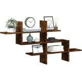  Zidna polica boja hrasta 124,5x18x60,5 cm konstruirano drvo | shoptok.hr