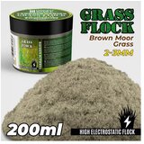 Green Stuff World grass flock - brown moor grass 2-3mm (200ml) Cene