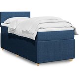  Krevet s oprugama i madracem plavi 90 x 190 cm od tkanine | shoptok.hr