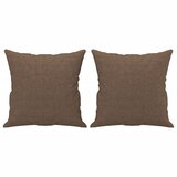  3-dijelni set sofa s jastucima smeđi od tkanine | shoptok.hr