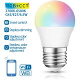 Aigostar led rgbw prigušiva sijalica G45 E27/6,5W/230V 2700-6500K wi-fi | Eponuda.com