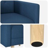  Ukrasna fotelja Plava Tkanina | shoptok.hr