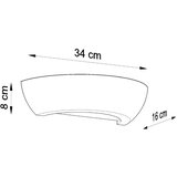  Stenska keramična svetilka OSKAR, (21347240) | Shoptok.si