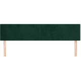  Uzglavlja tamnozelena 200x5x78/88 cm baršunasta | shoptok.hr