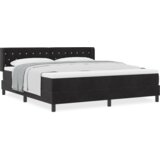 Box Postelja z vzmetnico Črna 180x200 cm Žamet, (22052905) | Shoptok.si