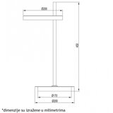 Vesta 486 stona lampa 10W 3000K crna 114074 | ePonuda.com