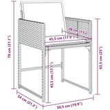  Vrtni set za objed 5 pcs Bež poliratan | shoptok.hr