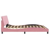  Posteljni okvir z vzglavjem roza 180x200 cm žamet, (21081946) | Shoptok.si