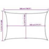  Jedro za zaštitu od sunca 160 g/m² crno 4 x 5 m HDPE | shoptok.hr