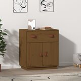  Komoda smeđa boja meda 65,5 x 40 x 75 cm od masivne borovine | shoptok.hr