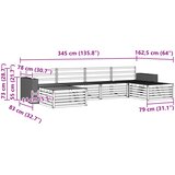  Set vanjskih sofa 6 kom. Čvrsto drvo akacije | shoptok.hr