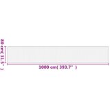  Tepih pravokutni svijetli prirodni 80 x 1000 cm od bambusa | shoptok.hr