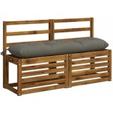  Jastučić za klupu VIANEN 100% poliester Siva 120 x 30 x 12 cm - Siva 120 x 30 x 12 cm | shoptok.hr