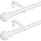 ATUHOLA 2x 80–156cm kovinska karnisa za zavese Cene