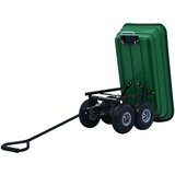vidaXL Vrtni ročni voziček 300 kg 75 L zelen | Shoptok.si