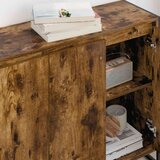 vidaXL Pomoćni ormarić Dimni hrast 96,5 x 30 x 75 cm Konstruirano drvo | shoptok.hr