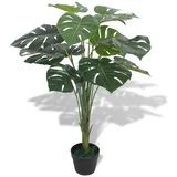vidaXL umjetna biljka Monstera s posudom 70 cm Zelena