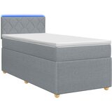  Boxspring krevet s madracem Svjetlosiva 100 x 200 cm Tkanina | shoptok.hr