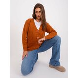 Fashion Hunters Light brown cardigan with cables Cene