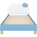  Otroški posteljni okvir z vznožjem Modra 90 x 190 cm PU, (5000104743) | Shoptok.si