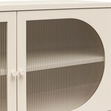 Støraa kremno bela kovinska vitrina 100x64x40 cm luna – | Shoptok.si