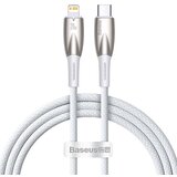 Baseus USB-C kabel za Lightning Glimmer Series, 20W, 1m (bel), (20627690) | Shoptok.si