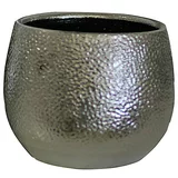 A.H.G. Okrugla tegla za biljke (Vanjska dimenzija (ø x V): 21 x 19 cm, Keramika, Srebrne boje, Mat)