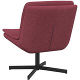  Stolica na kotačiće Vinska crvena 63 x 75 x 76 cm tkanina | Eponuda.com